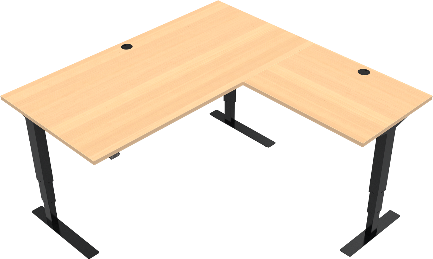 Moderne Ergonomisk Hæve-Sænkebord til Kontoret - Kvalitet og Stil