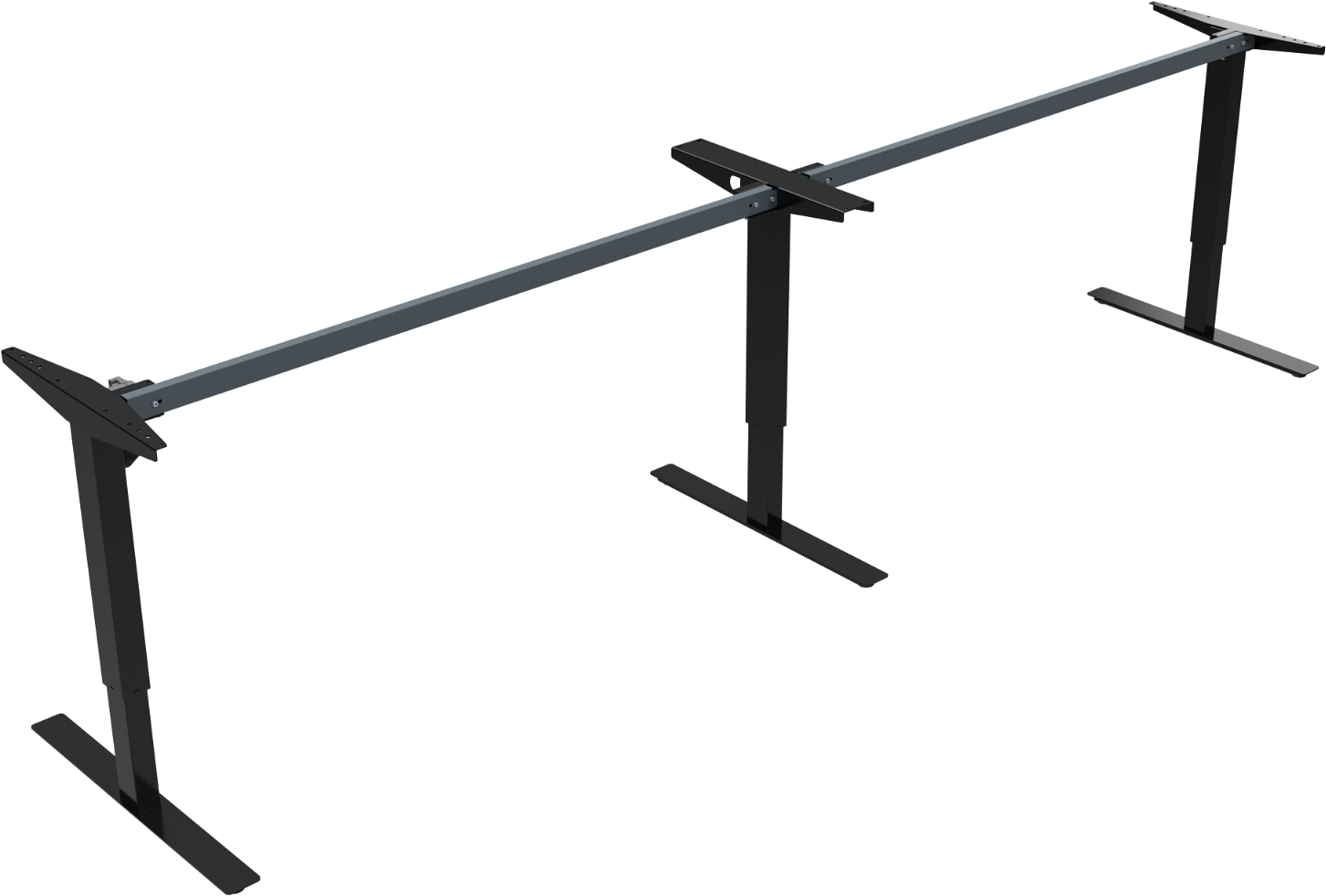 Hæve-/sænkebordstel Zennord Updown - Sort Metal, 68-118 cm