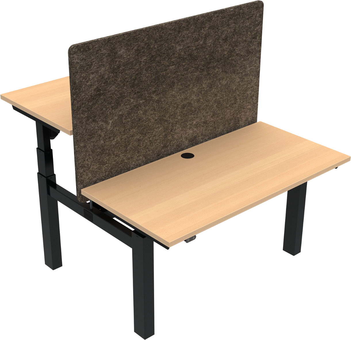 Ergonomisk Dobbelt Hæve-Sænkebord - Black Friday Tilbud!
