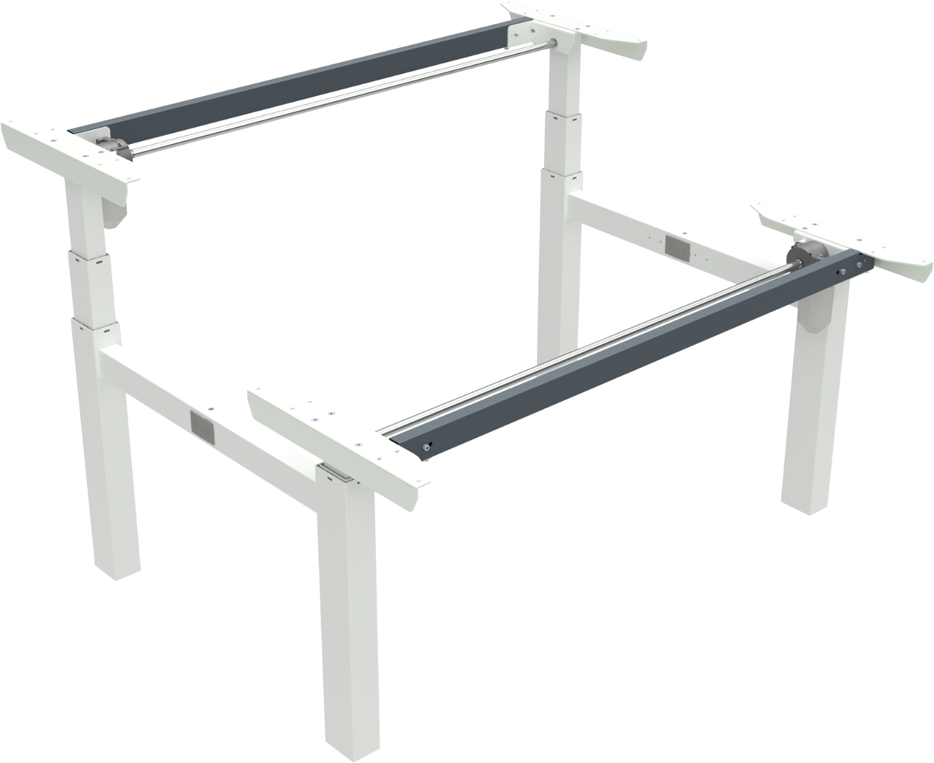 Elegant Hæve-Sænkestel Zennord Omnilift - Hvid Metal Tilbud