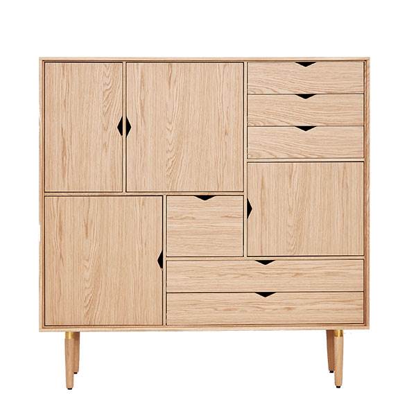 Andersen Furniture S3 Reol i Hvid Eg – Elegant Opbevaring