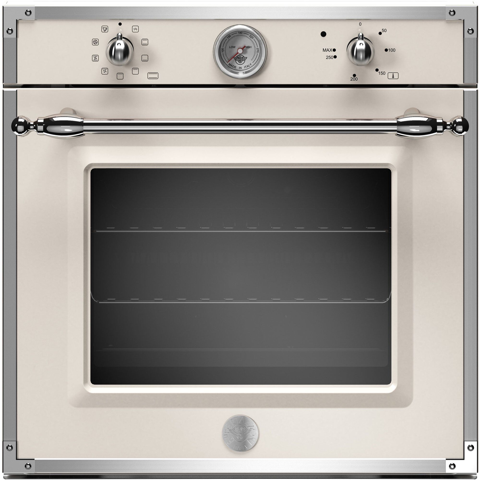 Bertazzoni F609herekt Heritage Indbygget Ovn Elfenbenshvid Krom 60