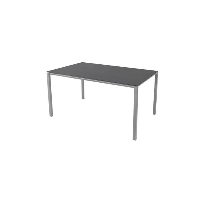 Cane-line Pure Havebord 150 x 90 cm – Elegant Lysegrå & Sort