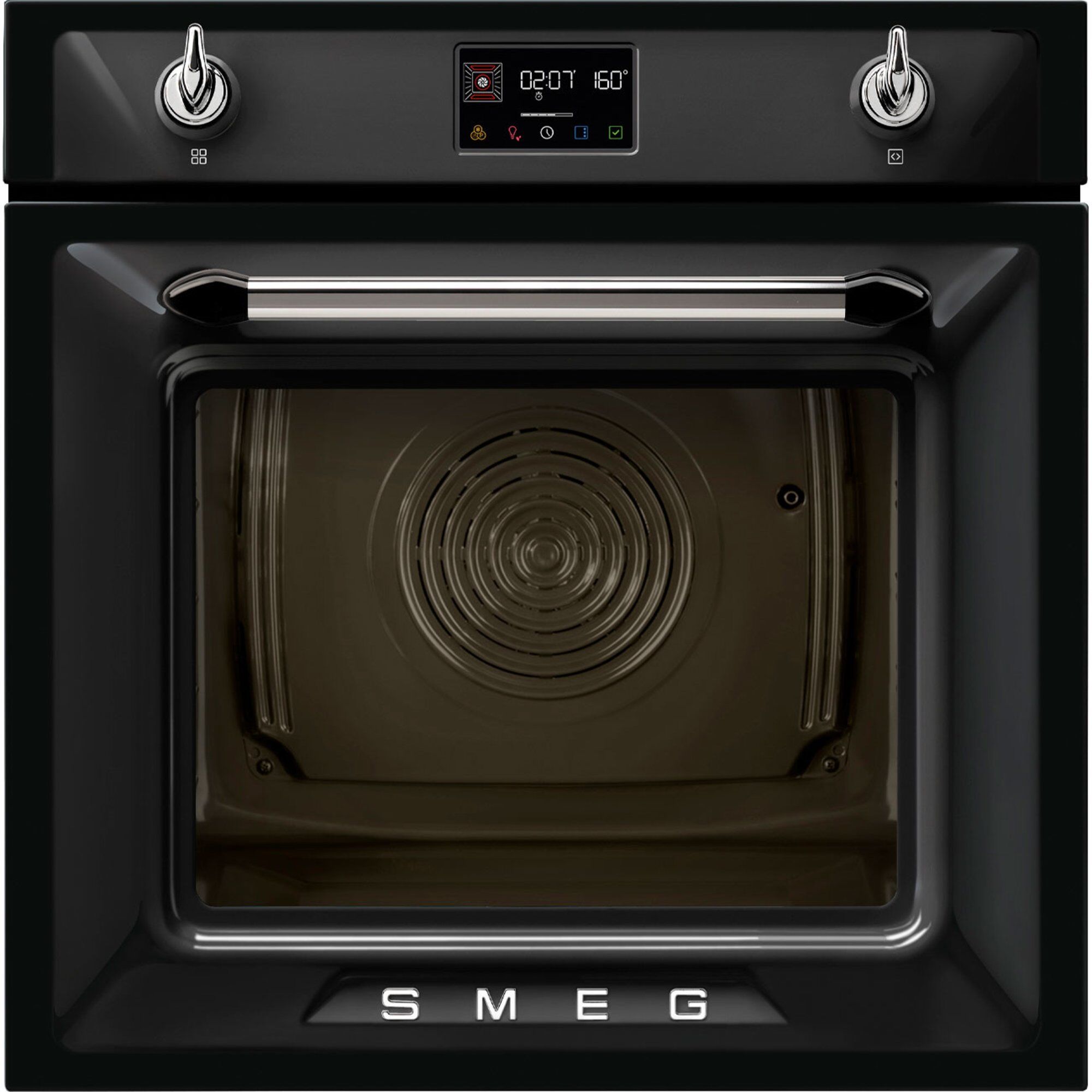 Smeg SOP6902S2P Sort Dampovn – 68L til Dit Køkken