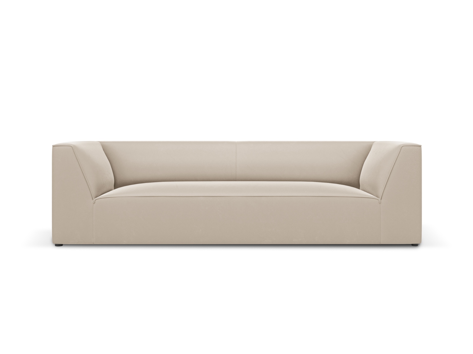 Micadoni Ruby Sofa    Sæder Beige Fløjl   Sort Plast
