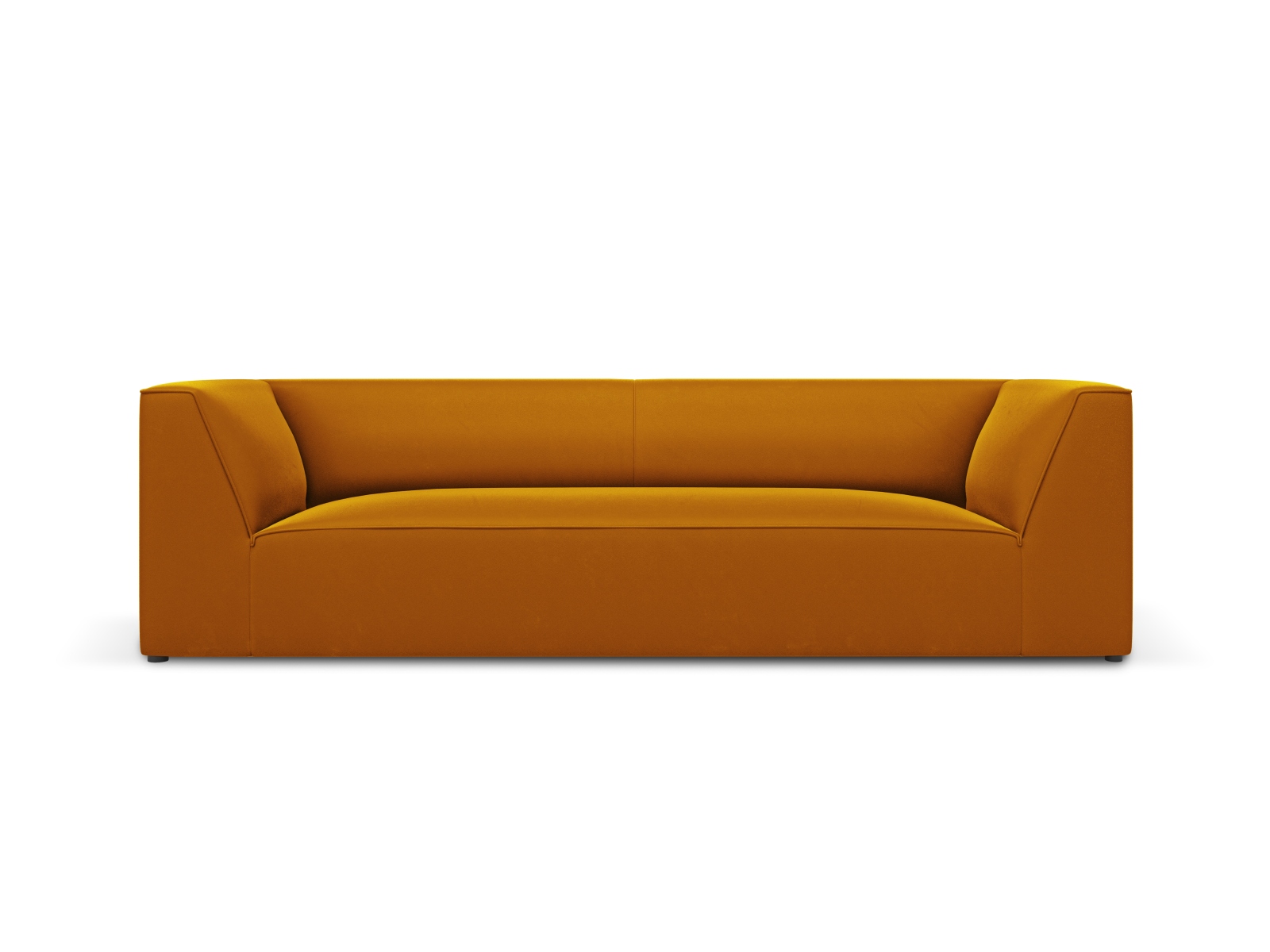 Micadoni Ruby Sofa    Sæder Gul Fløjl   Sort Plast