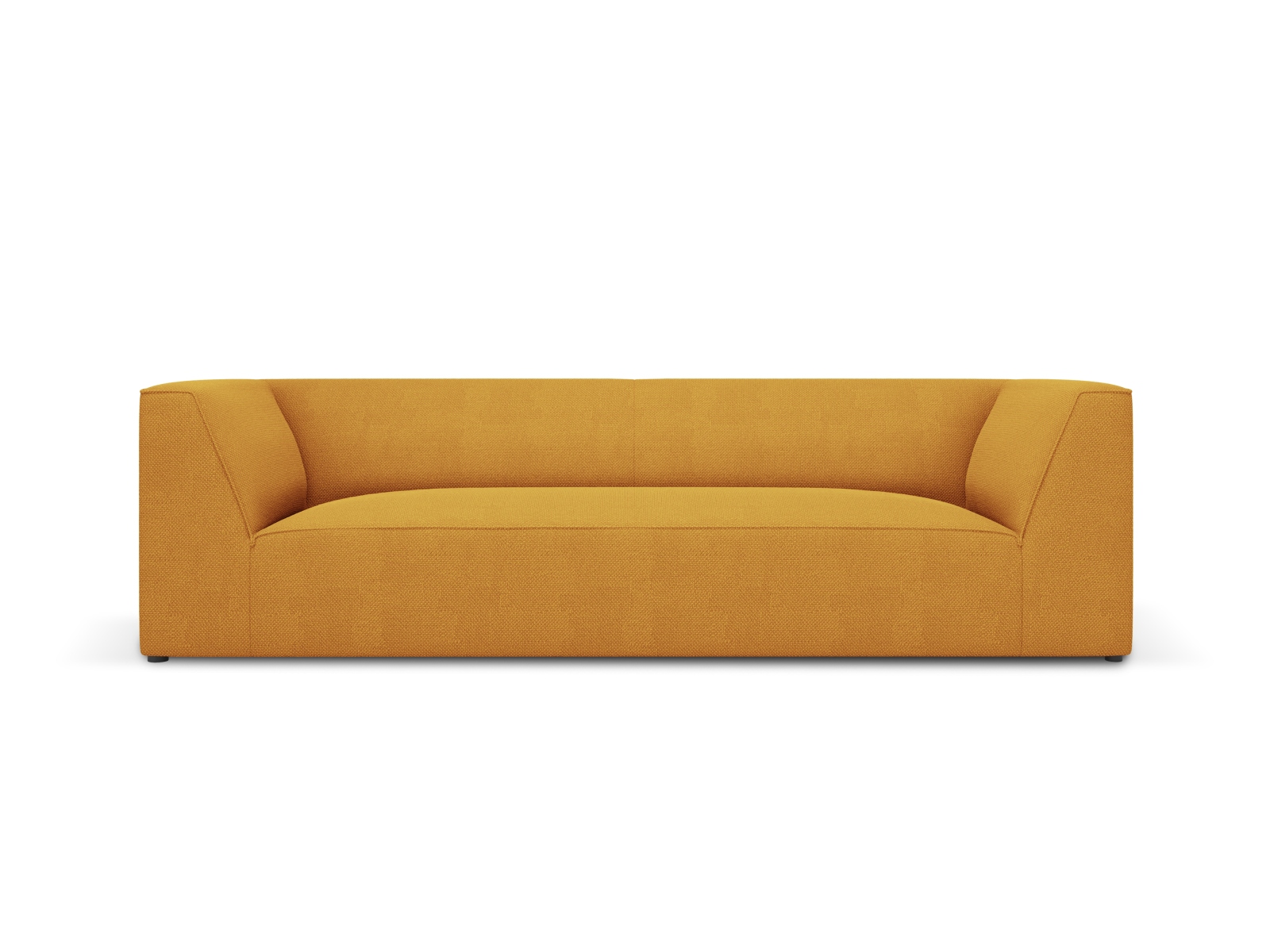 Micadoni Ruby Sofa    Sæder Gul Stof   Sort Plast