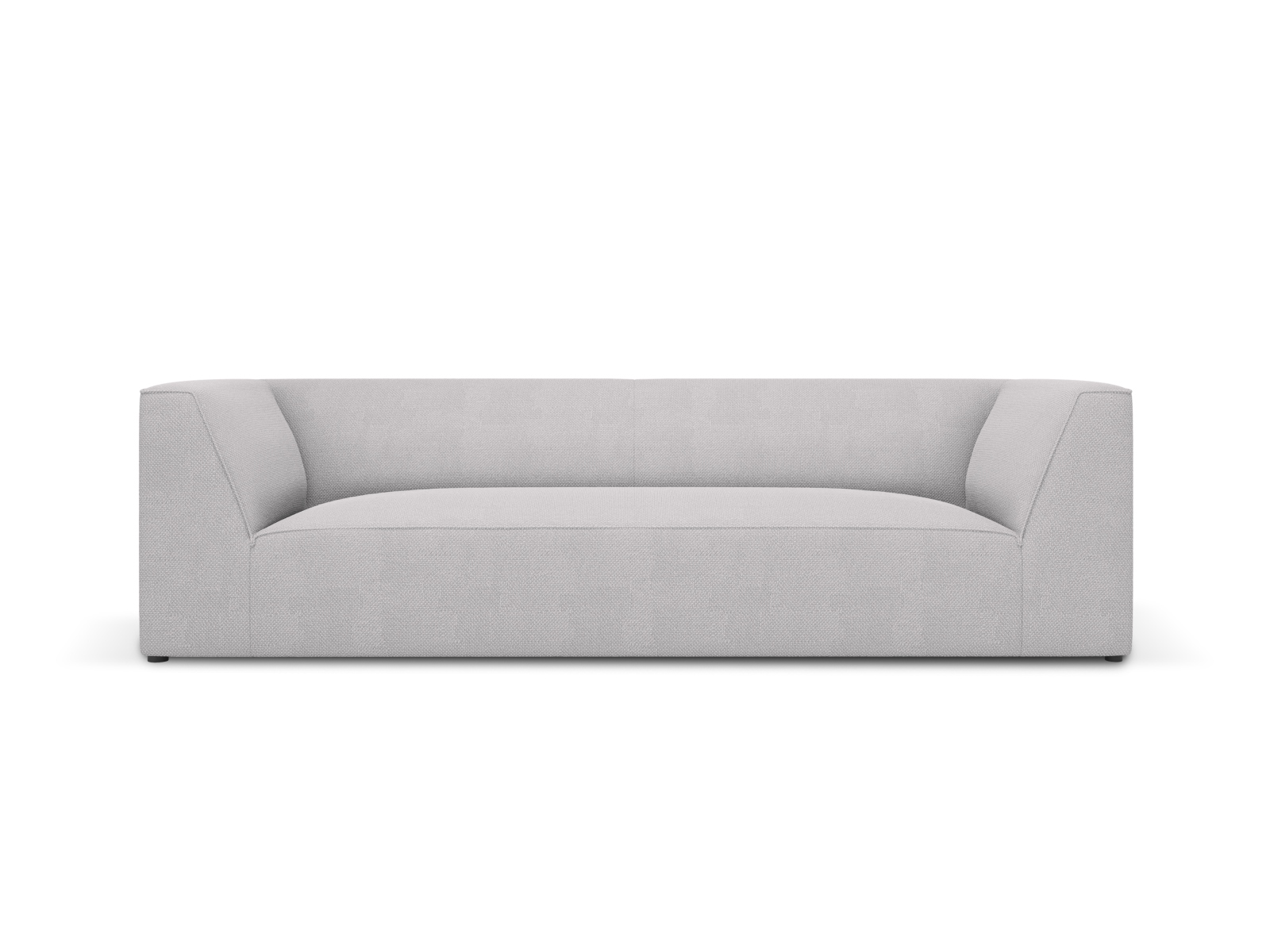 Micadoni Ruby Sofa    Sæder Grå Stof   Sort Plast