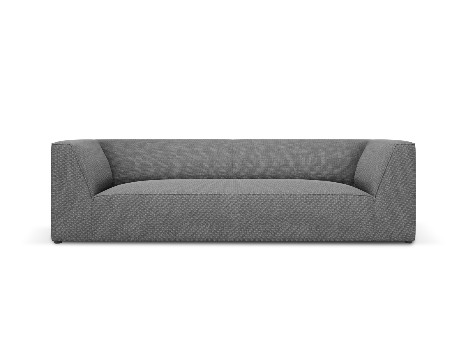 Micadoni Ruby Sofa    Sæder Grå Stof   Sort Plast
