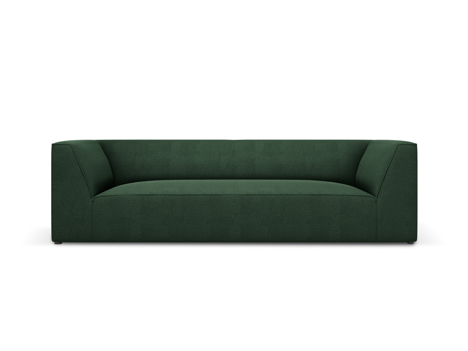 Micadoni Ruby Sofa    Sæder Grøn Stof   Sort Plast