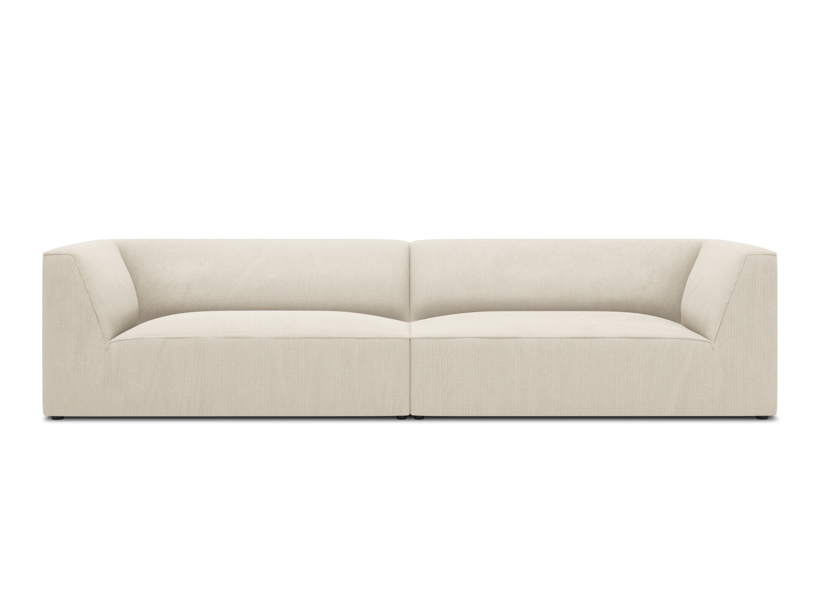 Micadoni Ruby Sofa i Beige Corduroy – Elegant og Komfortabel