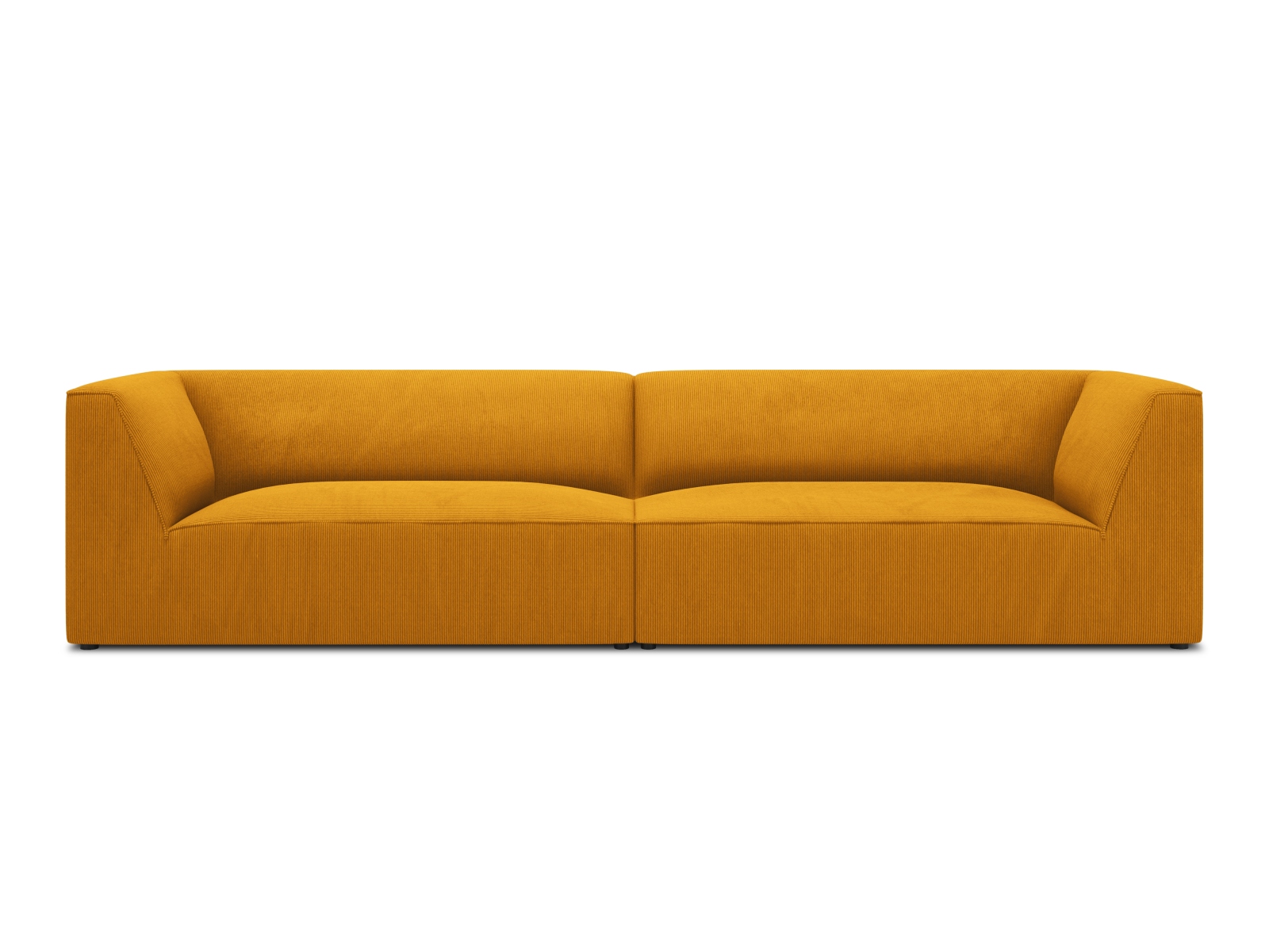 Micadoni Ruby Sofa – Gul Corduroy til 4 Personer