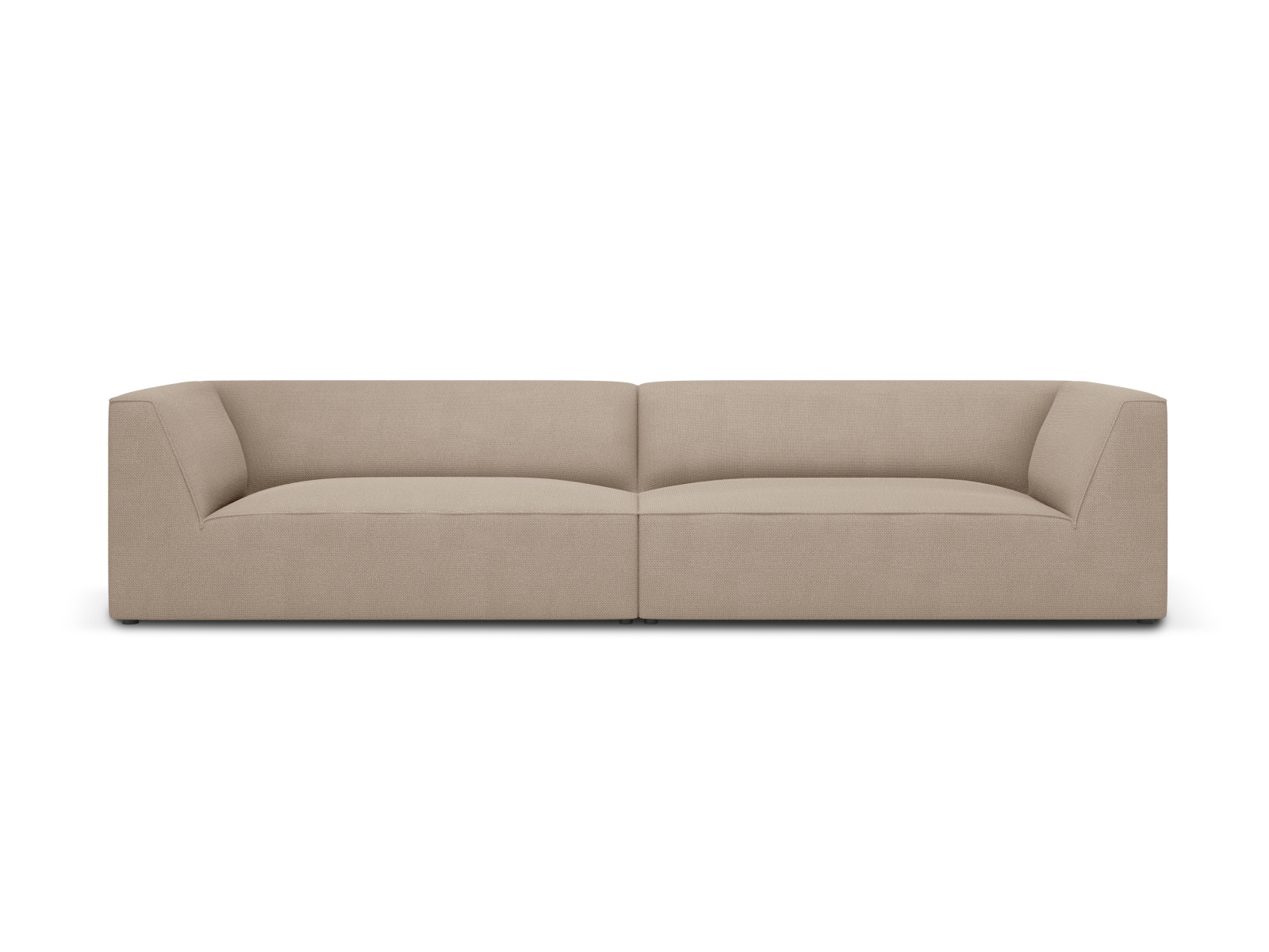 Micadoni Ruby Sofa - Beige Stof & Sort Plast Tilbud!