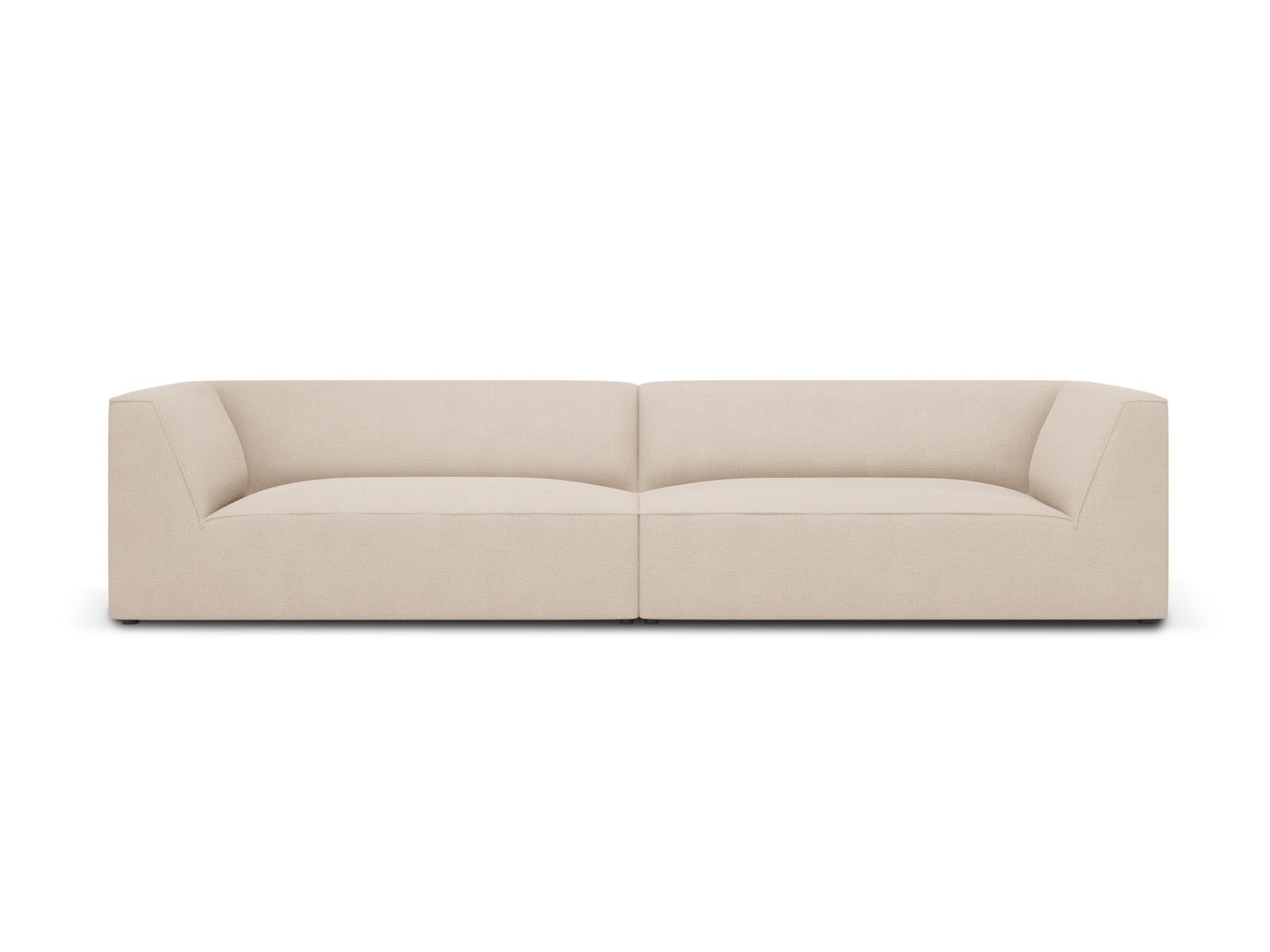 Micadoni Ruby Sofa - Beige med Sort Rammekonstruktion