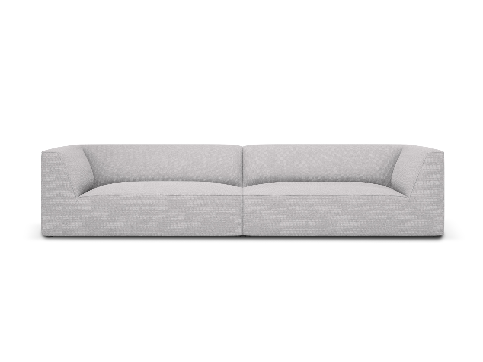 Micadoni Ruby Sofa    Sæder Grå Stof   Sort Plast