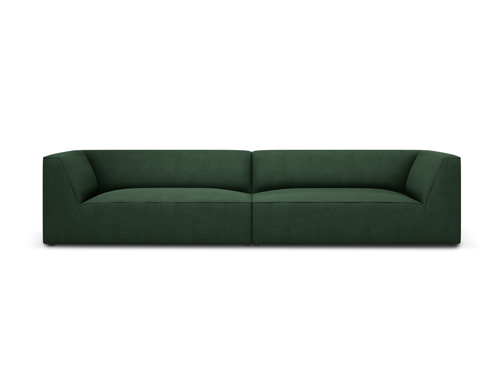 Micadoni Ruby Sofa - Grøn Stof og Sort Plast Tilbud