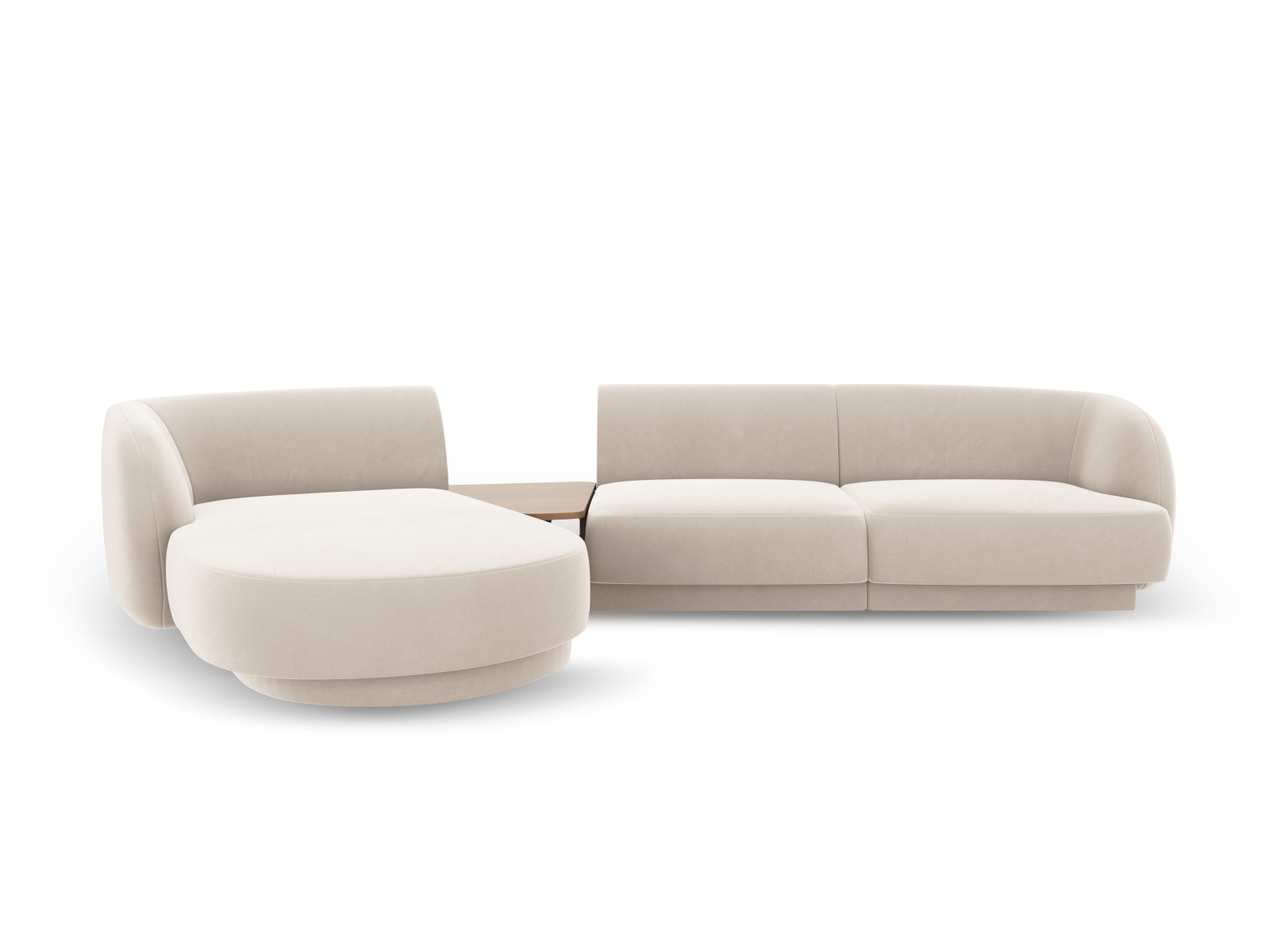 Micadoni Velvet Venstre Modulsofa "Miley" - Udsalg!