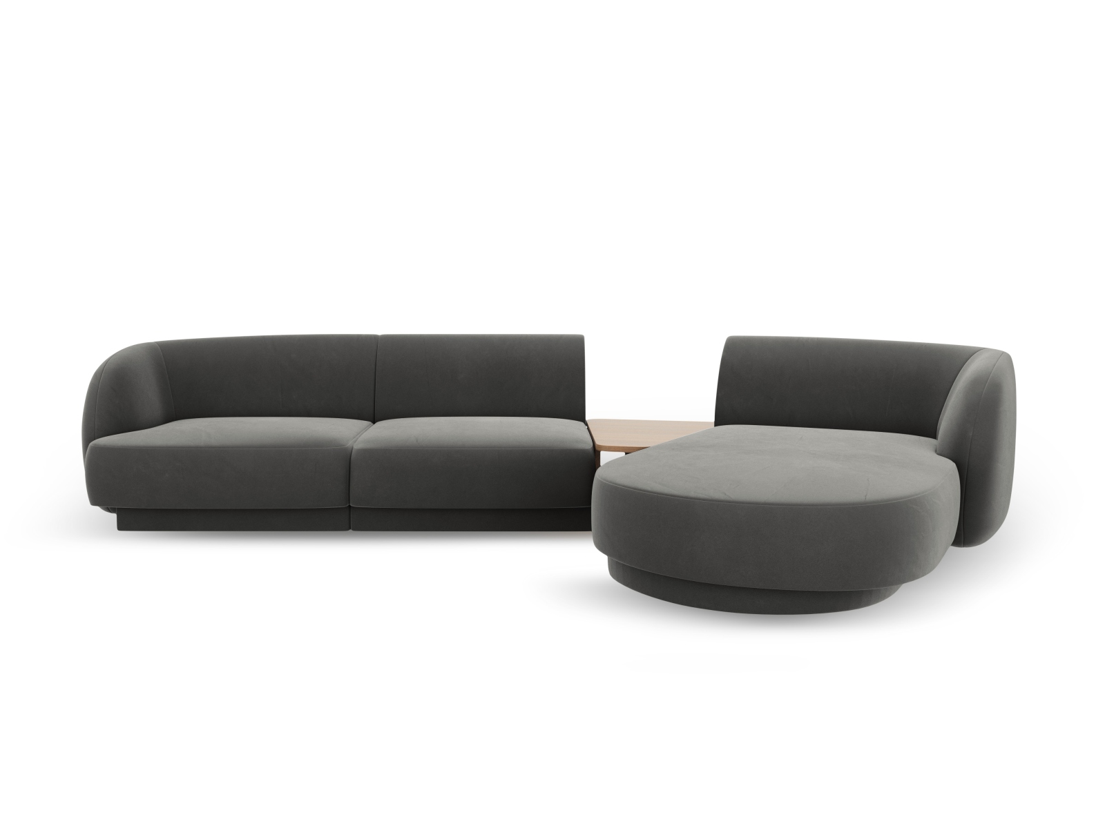 Micadoni "Miley" Velour Hjørnesofa - 3 Sæder, Black Friday!
