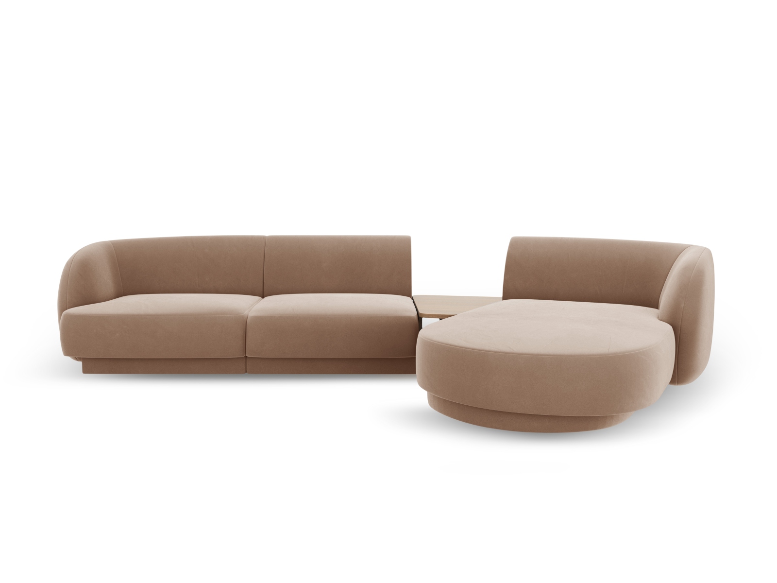 Elegant Modulsofa "Miley" i Velour - Perfekt til Dit Hjem