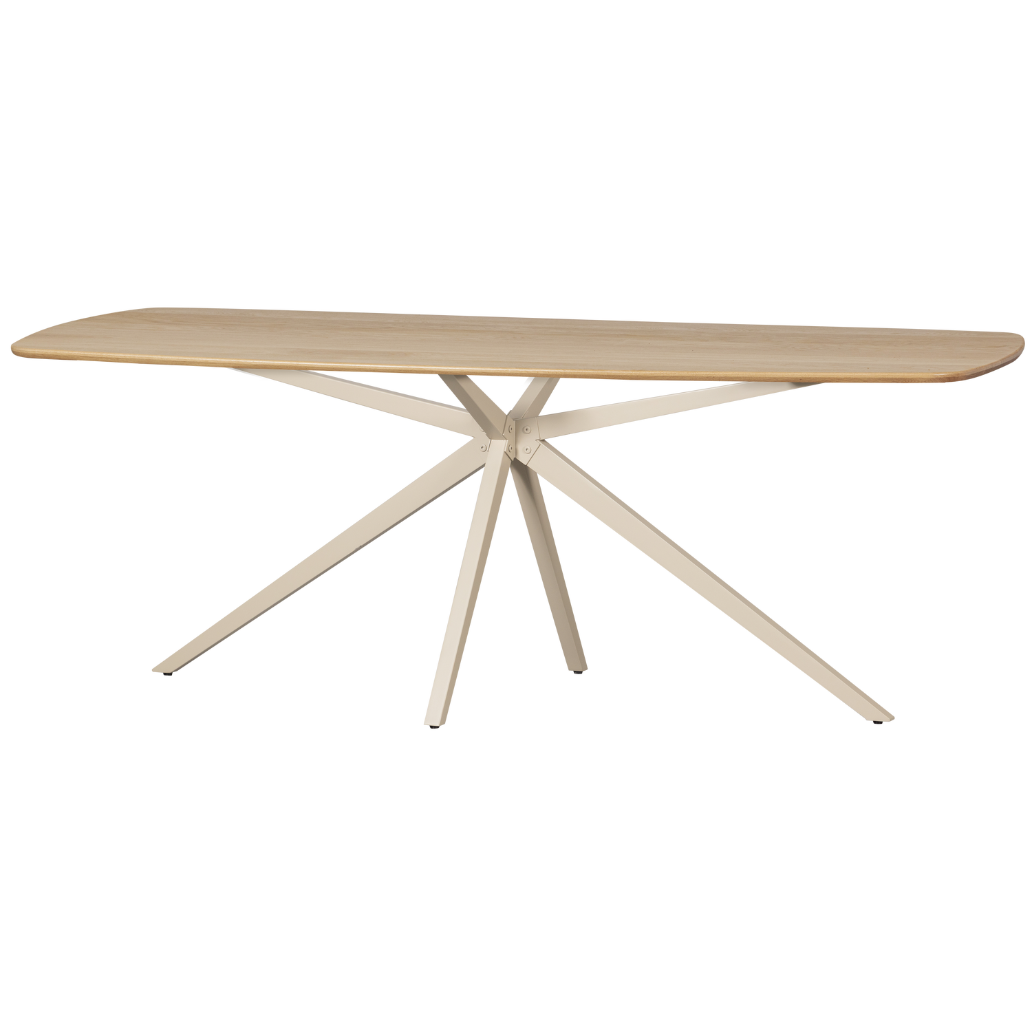 Woood Tablo Spisebord  Oval Natur Egetræ   Metal  219x99
