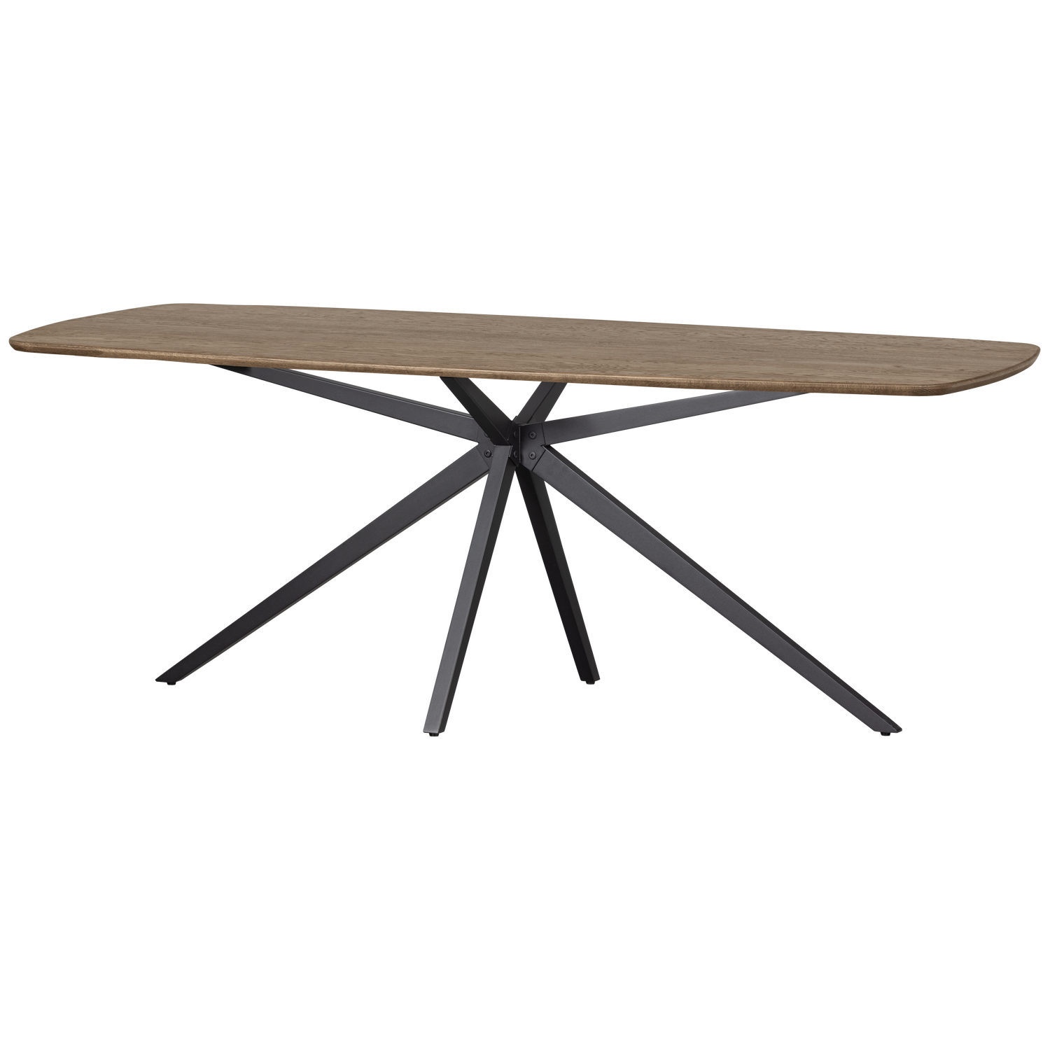 Woood Tablo Spisebord  Oval Cashmere Brun Egetræ   Metal  219x99