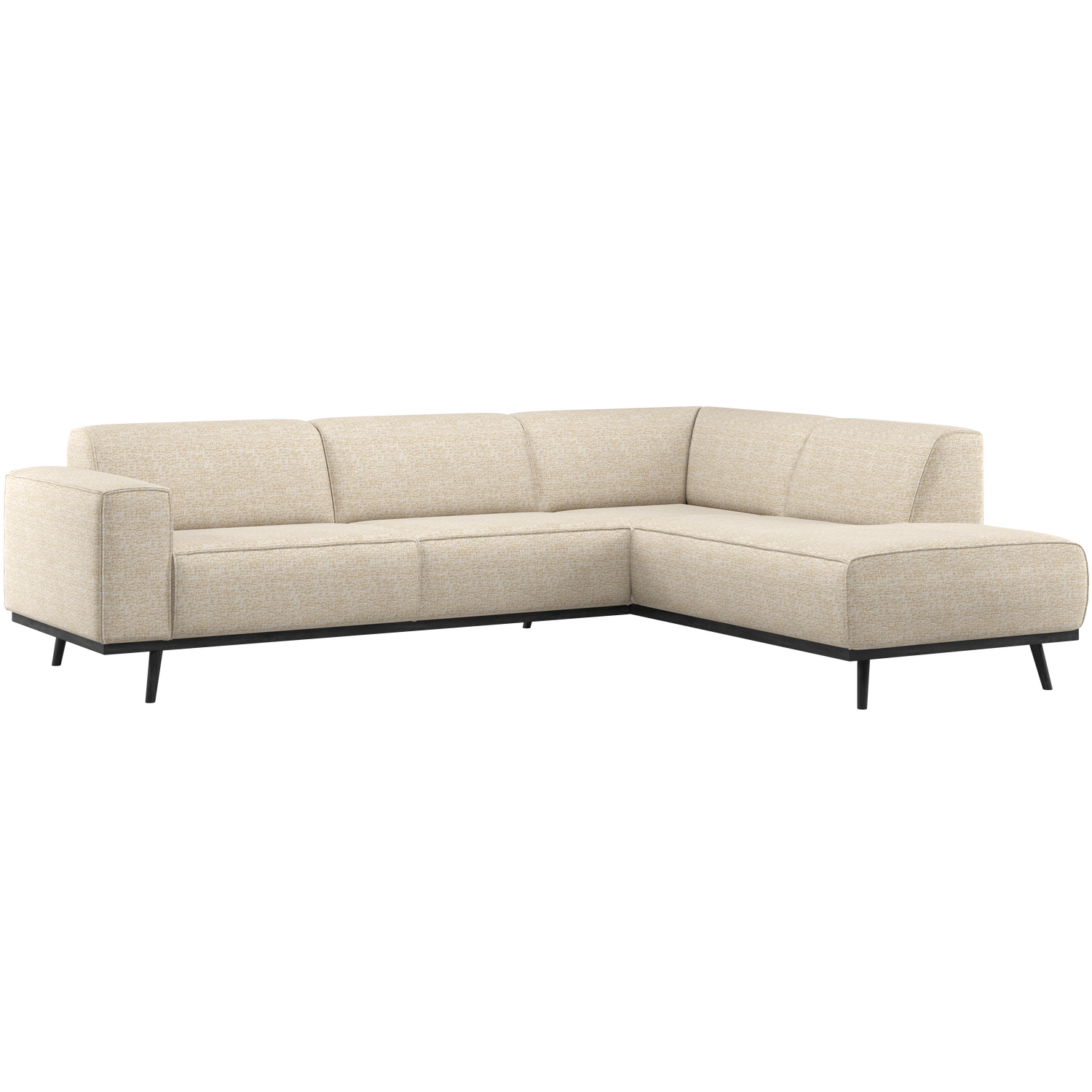 Woood Statement Hjørnesofa Højre Beige Melange