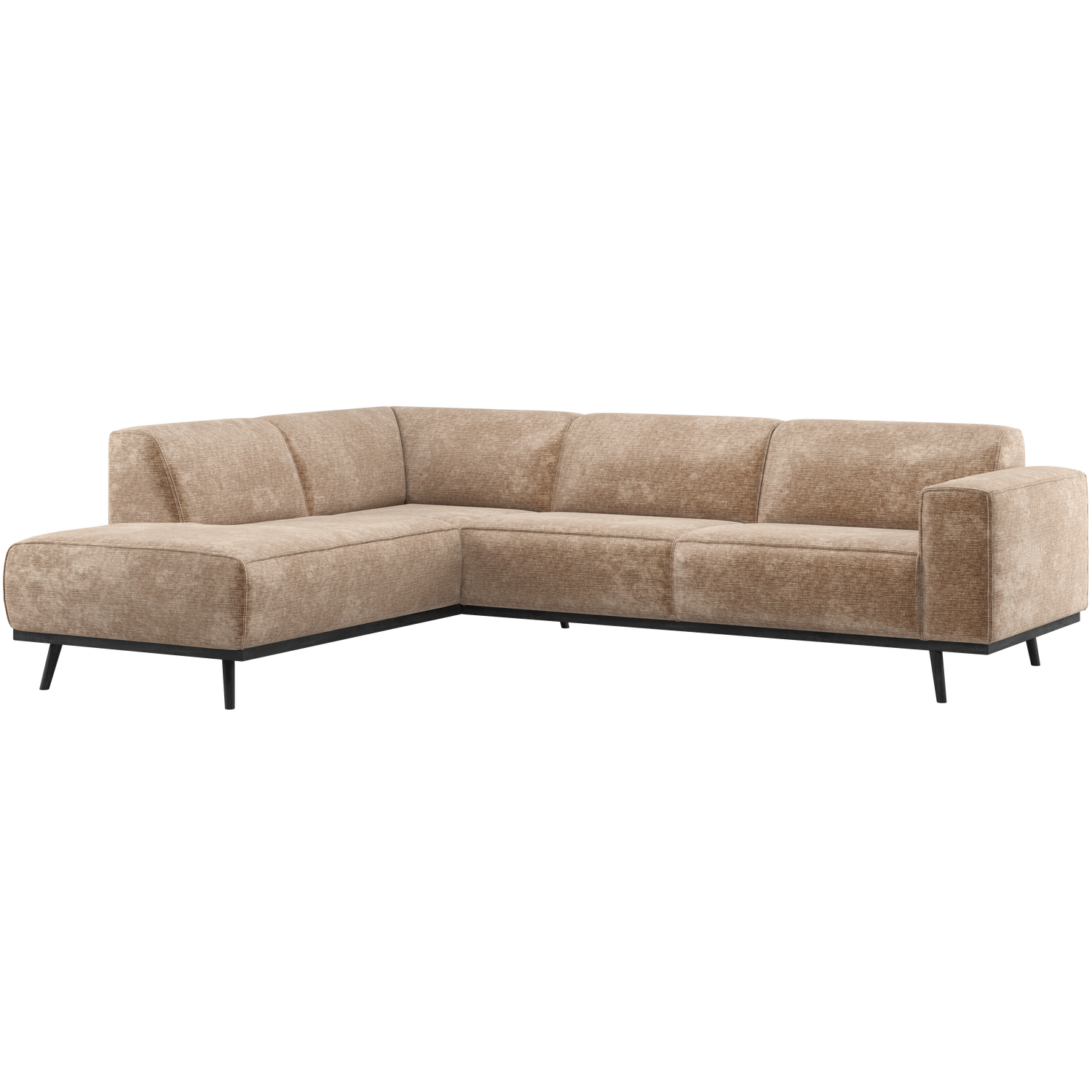 Woood Hjørnesofa Venstre Chenille Velour Taupe