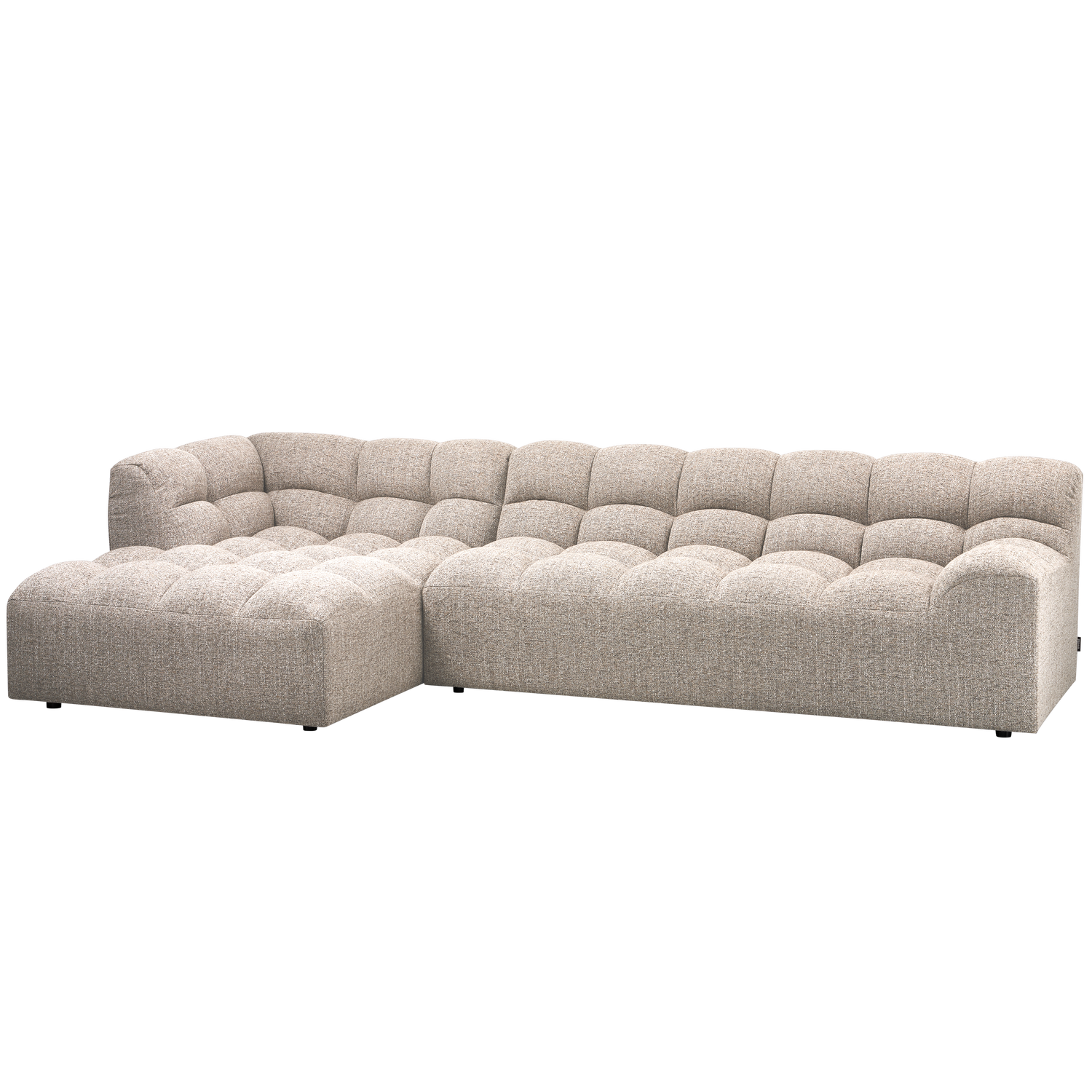 Woood Allure Sofa     Venstre Chaiselong Natur Melange Vævet Stof