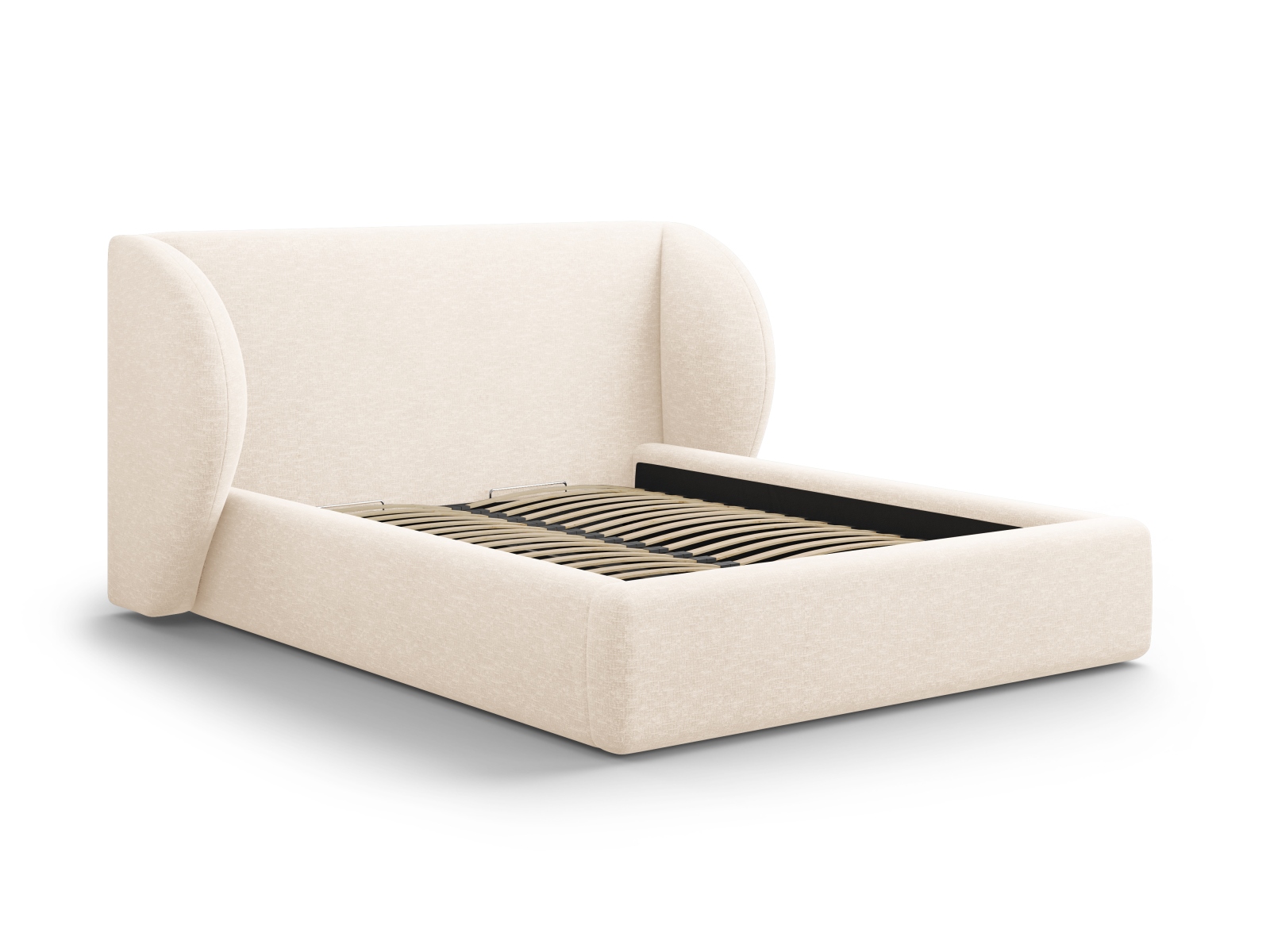 Micadoni Miley Sengeramme     Sengegavl   Lameller Beige Chenille  140x200