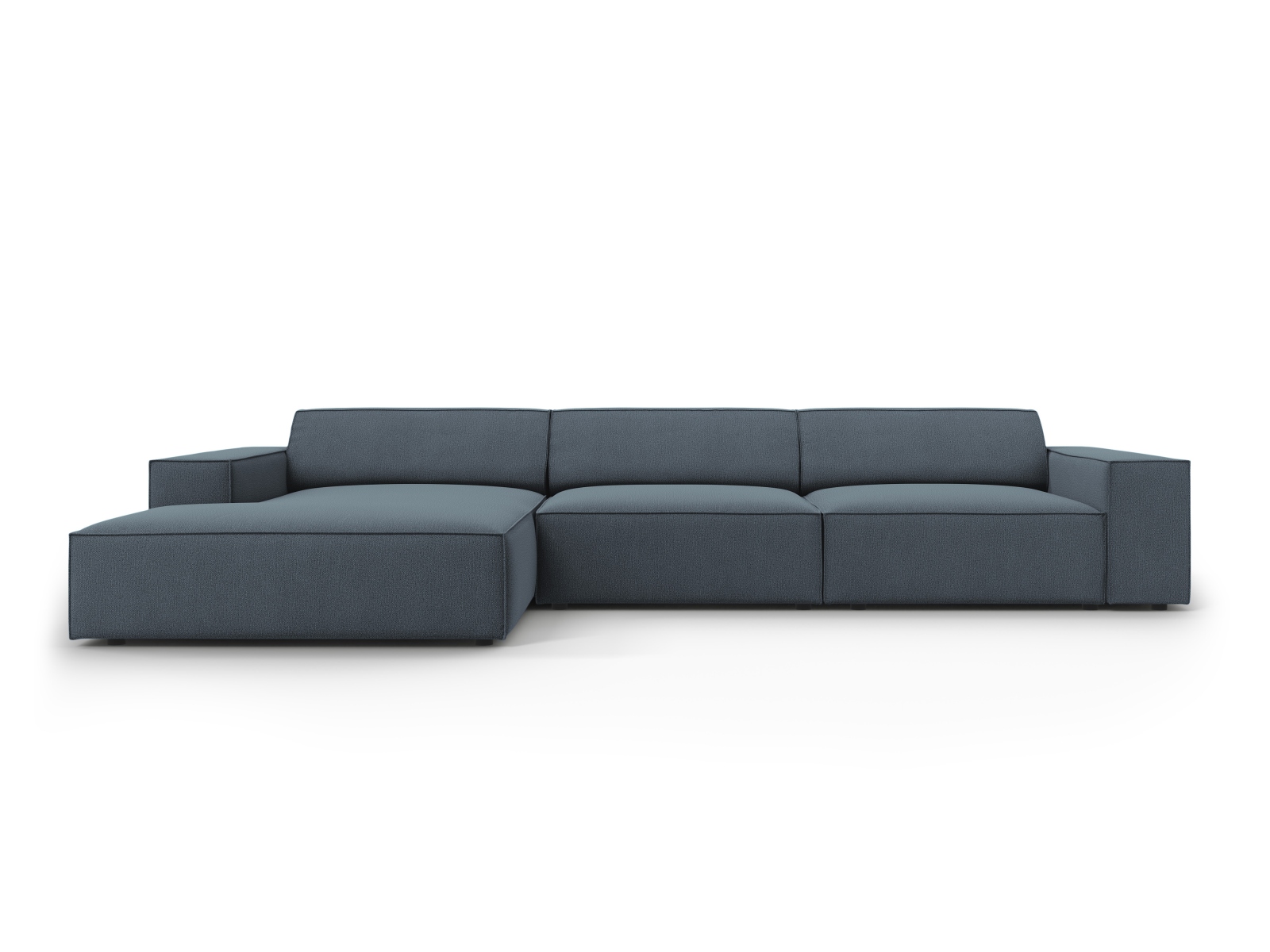 Micadoni Jodie Venstrevendt Hjørnesofa - Blå & Sort Design