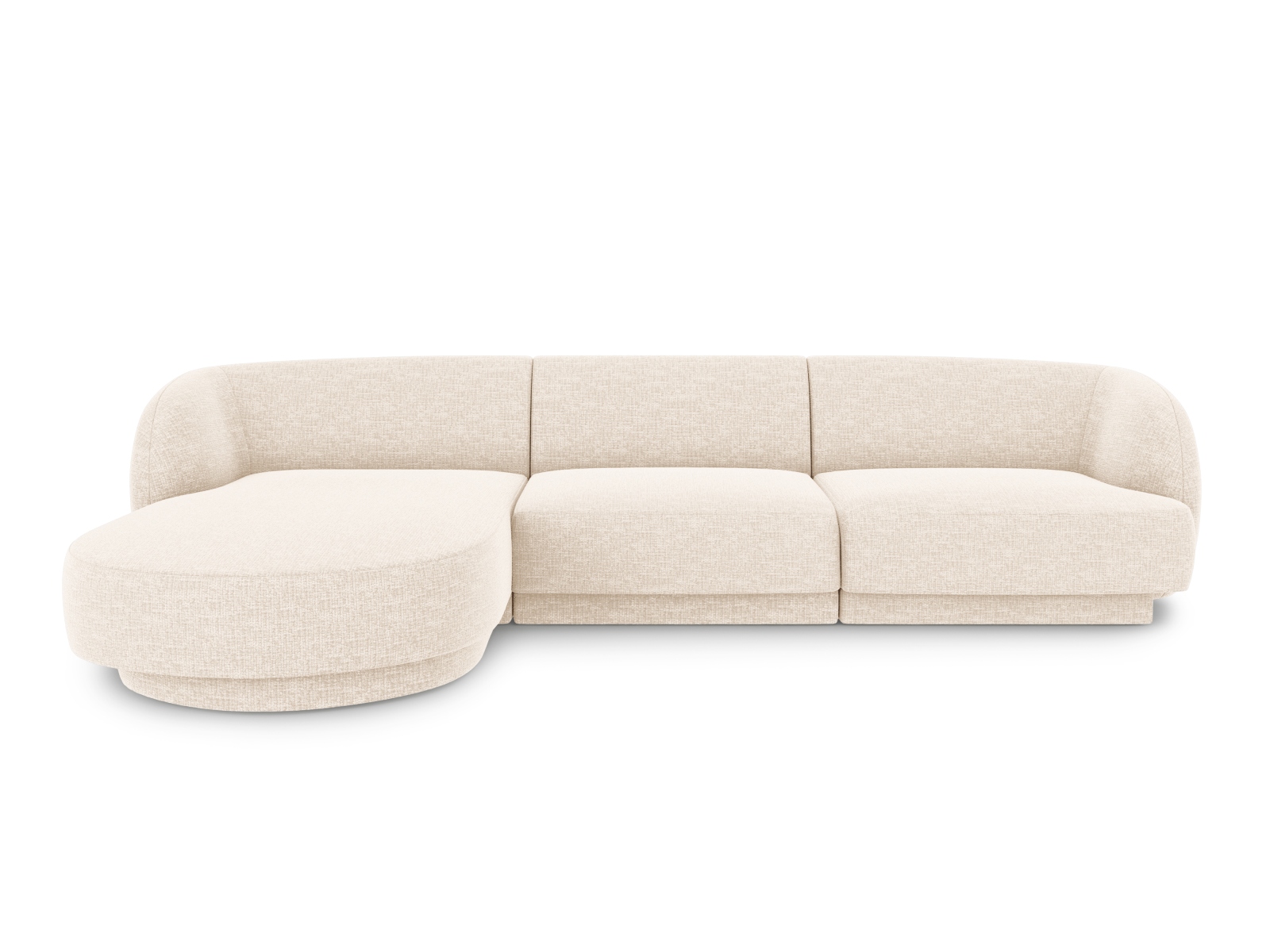 Micadoni Miley Hjørnesofa Venstre – Elegant Beige & Sort Design