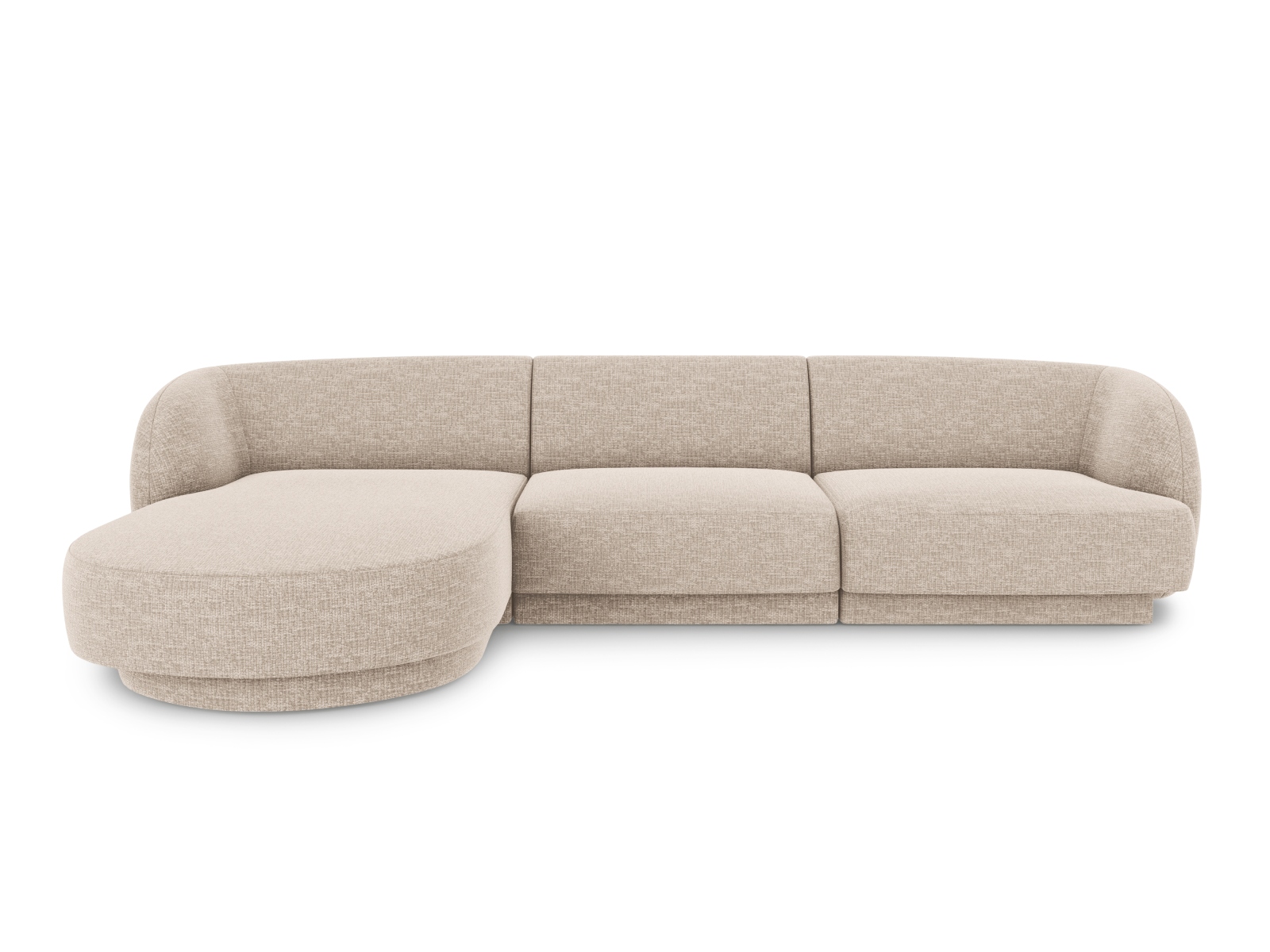 Micadoni Miley Hjørnesofa Venstre – Beige & Sort Elegance