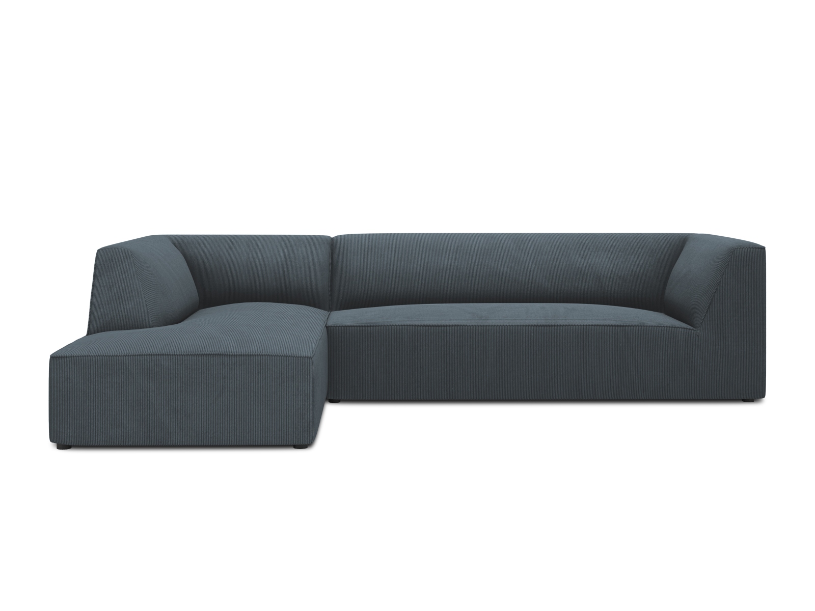 Micadoni Ruby Hjørnesofa i Blå Fløjl – Stilfuld Elegance
