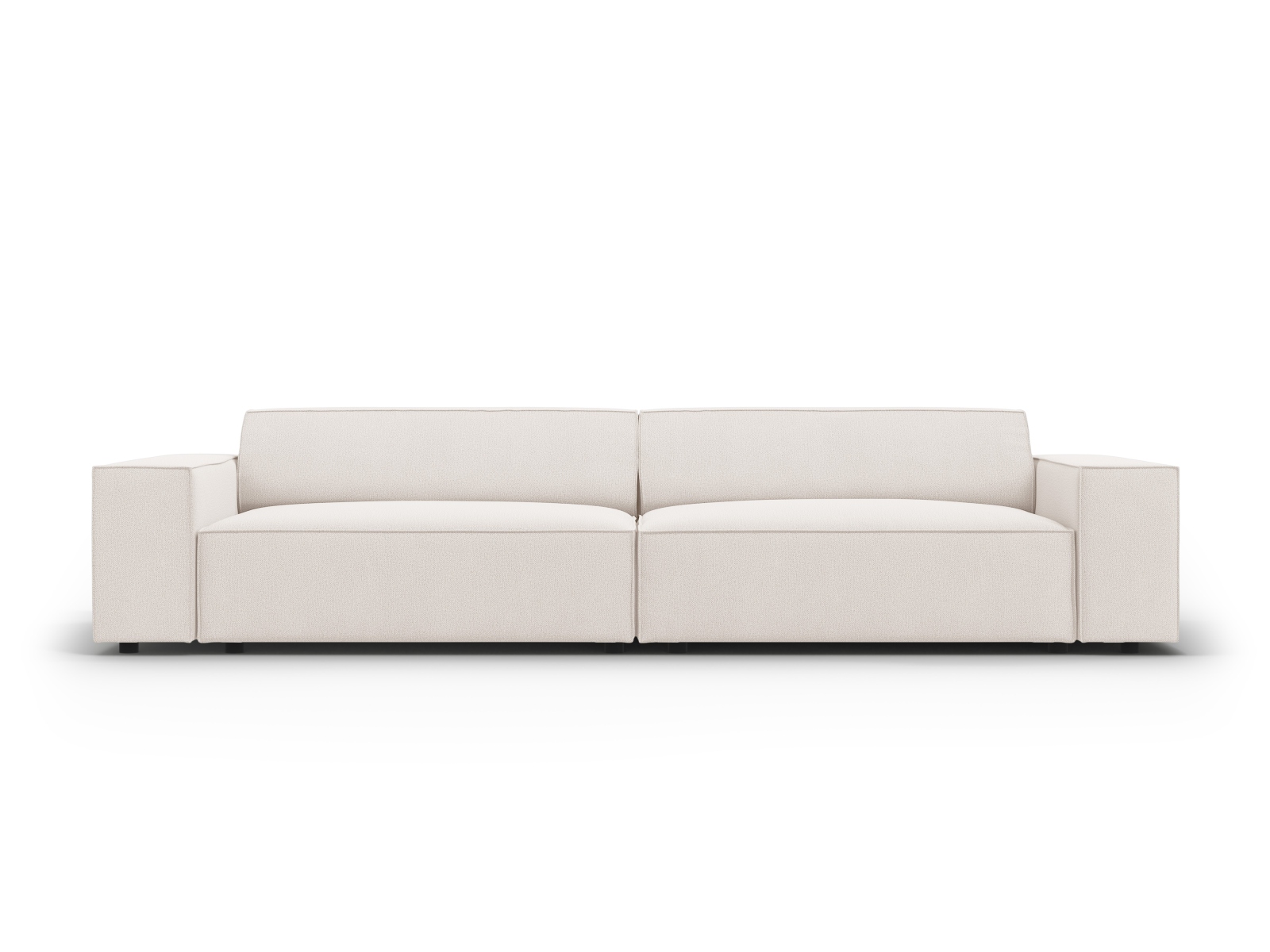 Micadoni Jodie Sofa - Beige Stof med Sorte Detaljer Tilbud