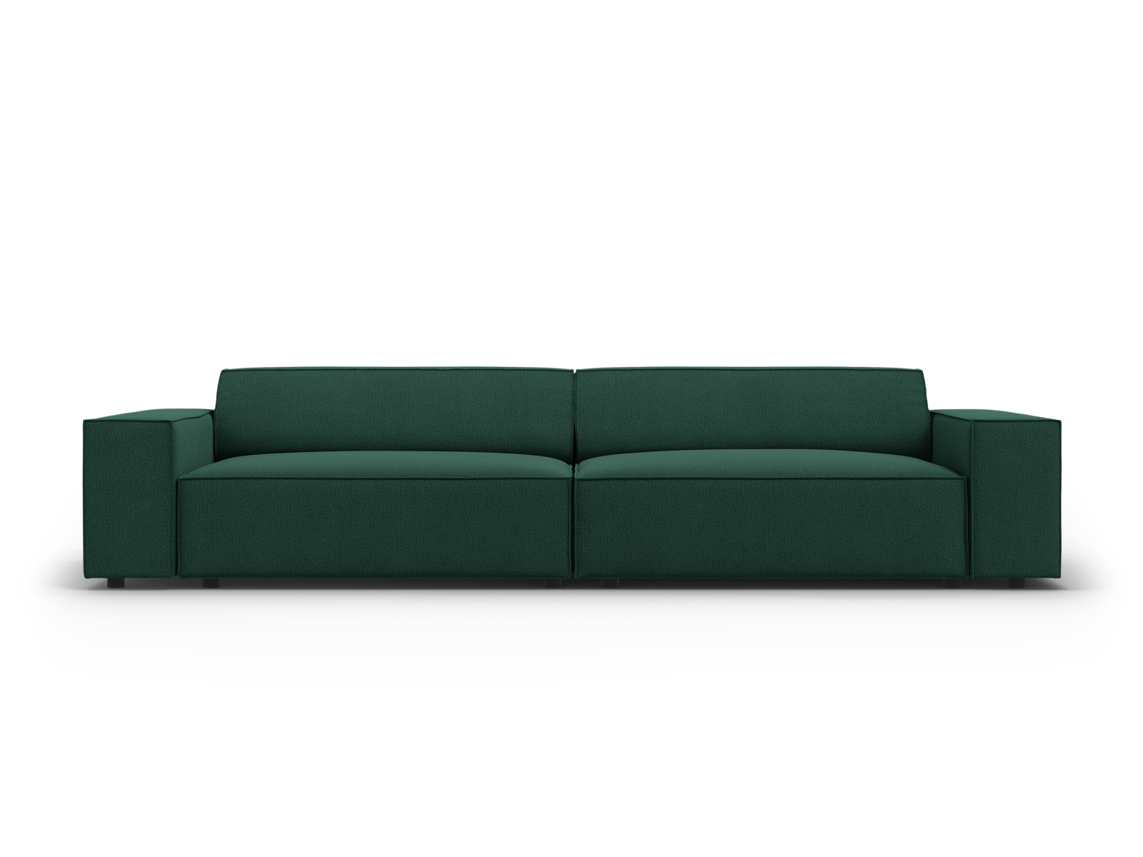 Micadoni Jodie Sofa – Grøn Stof med Sort Ramme på Udsalg