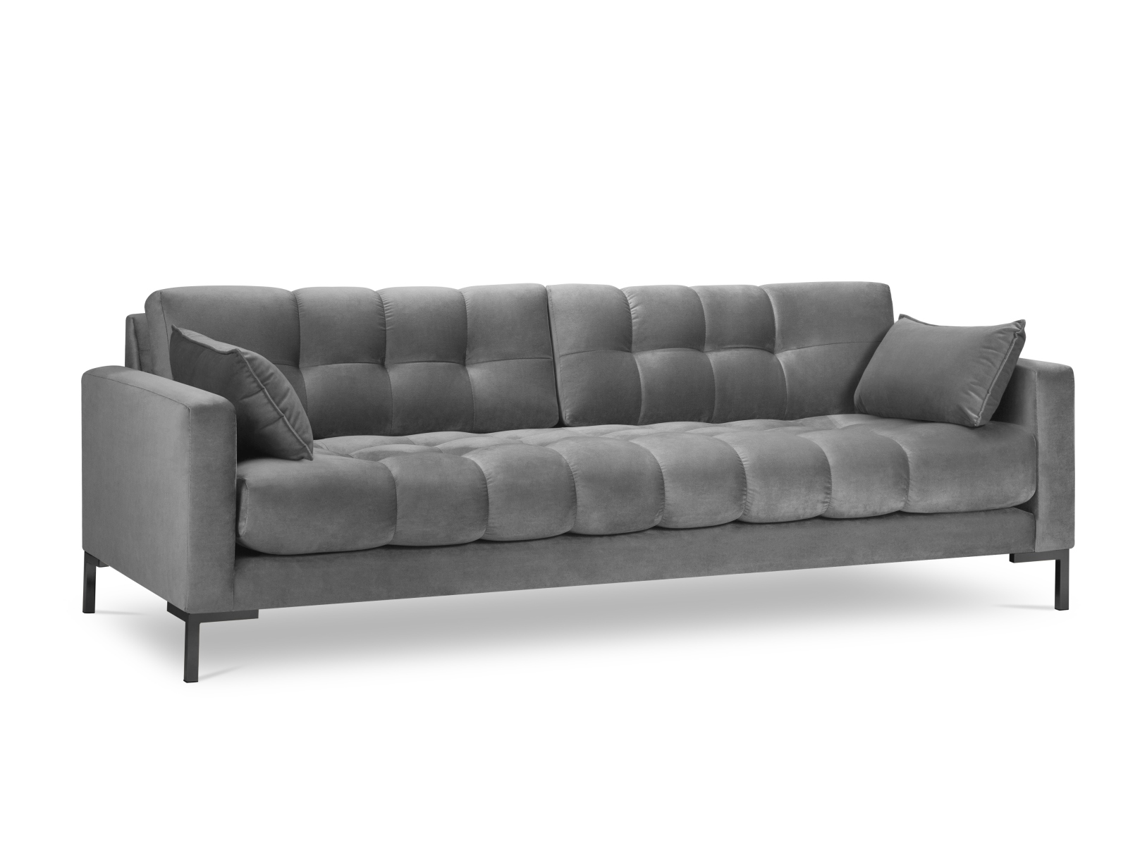 Micadoni Mamaia Sofa    Sæder Beige Fløjl   Sort Metal