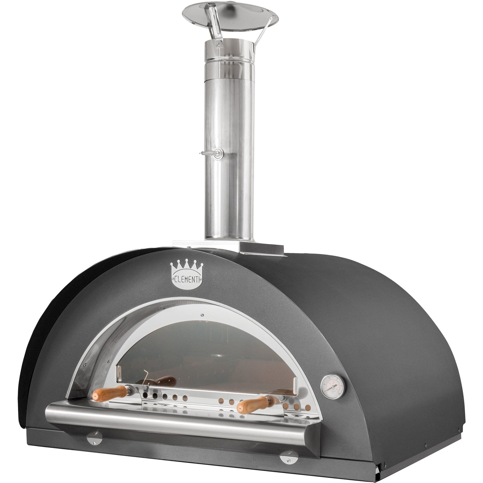 Familie Brændefyret Pizzaovn 80x60 cm – Antracit Tilbud!