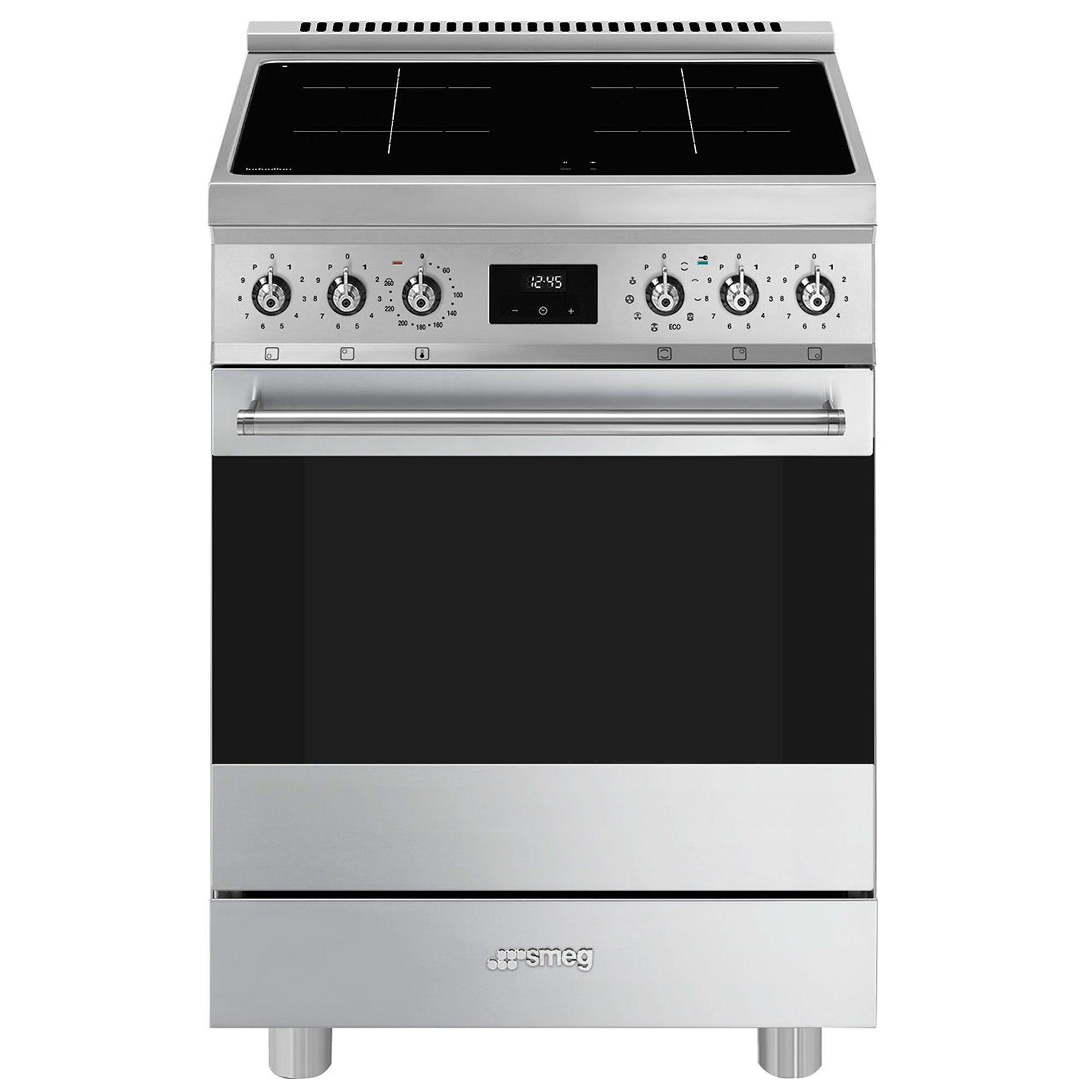 Smeg Induktionskomfur i Rustfrit Stål – Elegant og Effektiv
