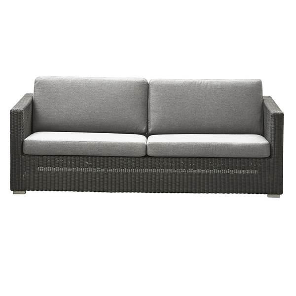 Cane-line Chester Sofa  Grafit Grå  Hynde   Lysegrå