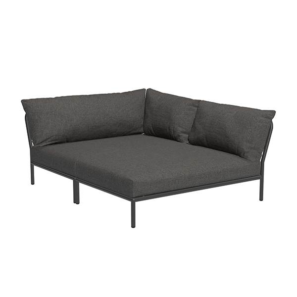 Houe Level Cozy Corner – Mørkegrå Loungemodul til Haven