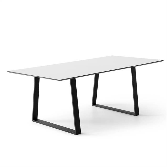 Meza Spisebord - Firkantet Hvid Laminat til Festlige Lejligheder!