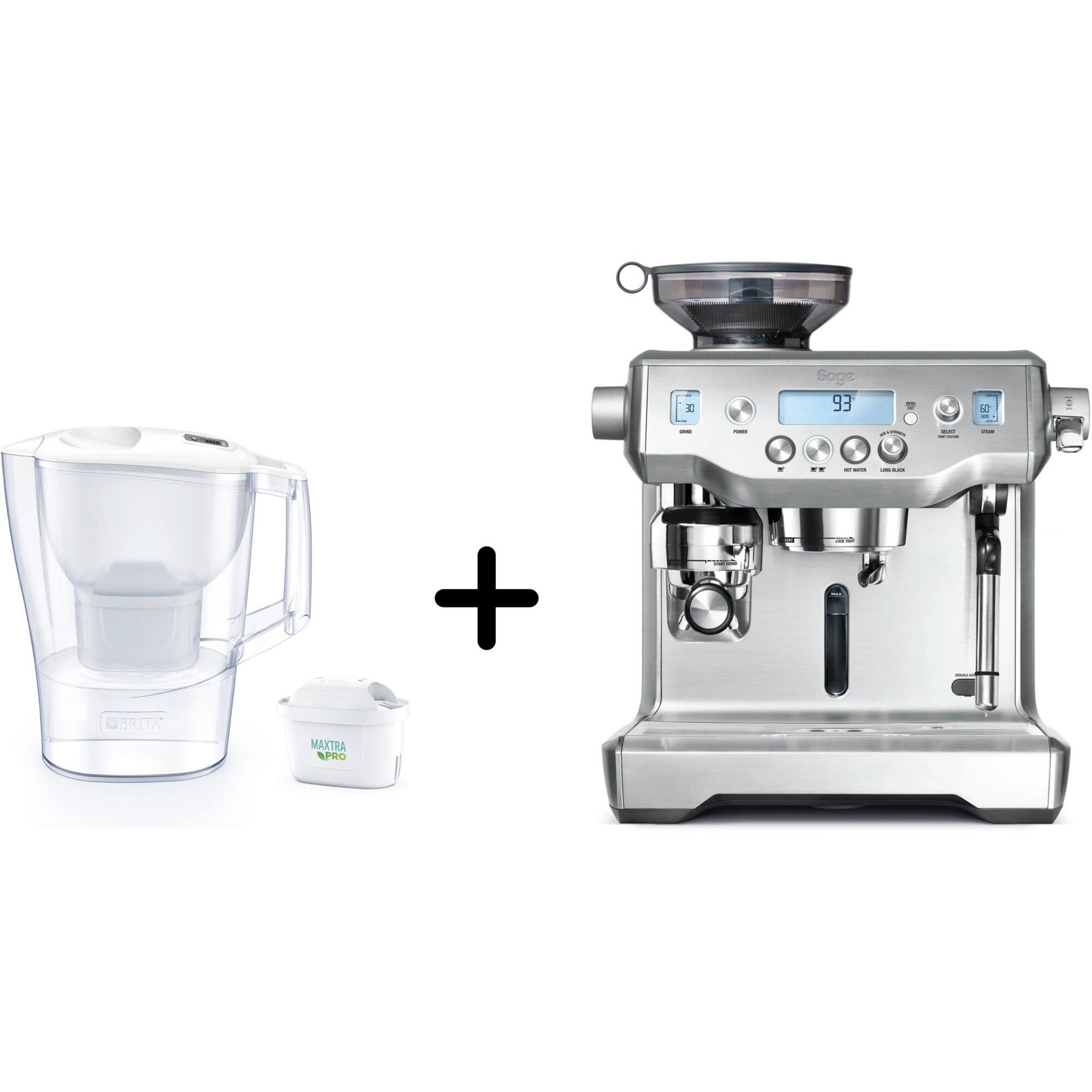 Sage The Oracle Espressomaskine med Brita Filterkande