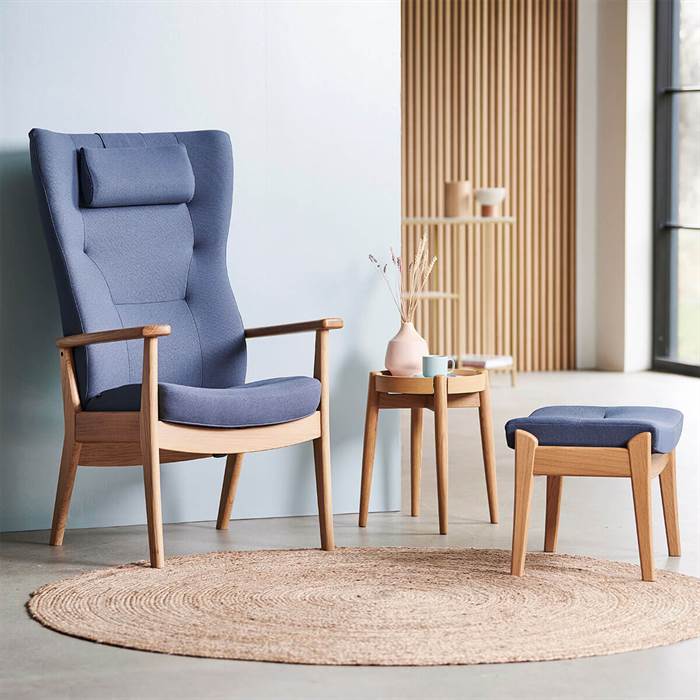 Farstrup Comfort Plus 5960 Lænestol med Skammel - Elegant Design