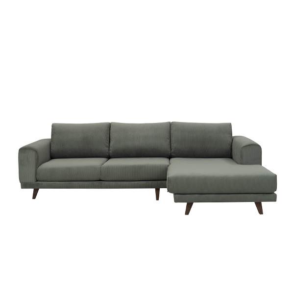 Elegant Chaiselongsofa i Grøn Fløjl – Stilfuld Komfort!