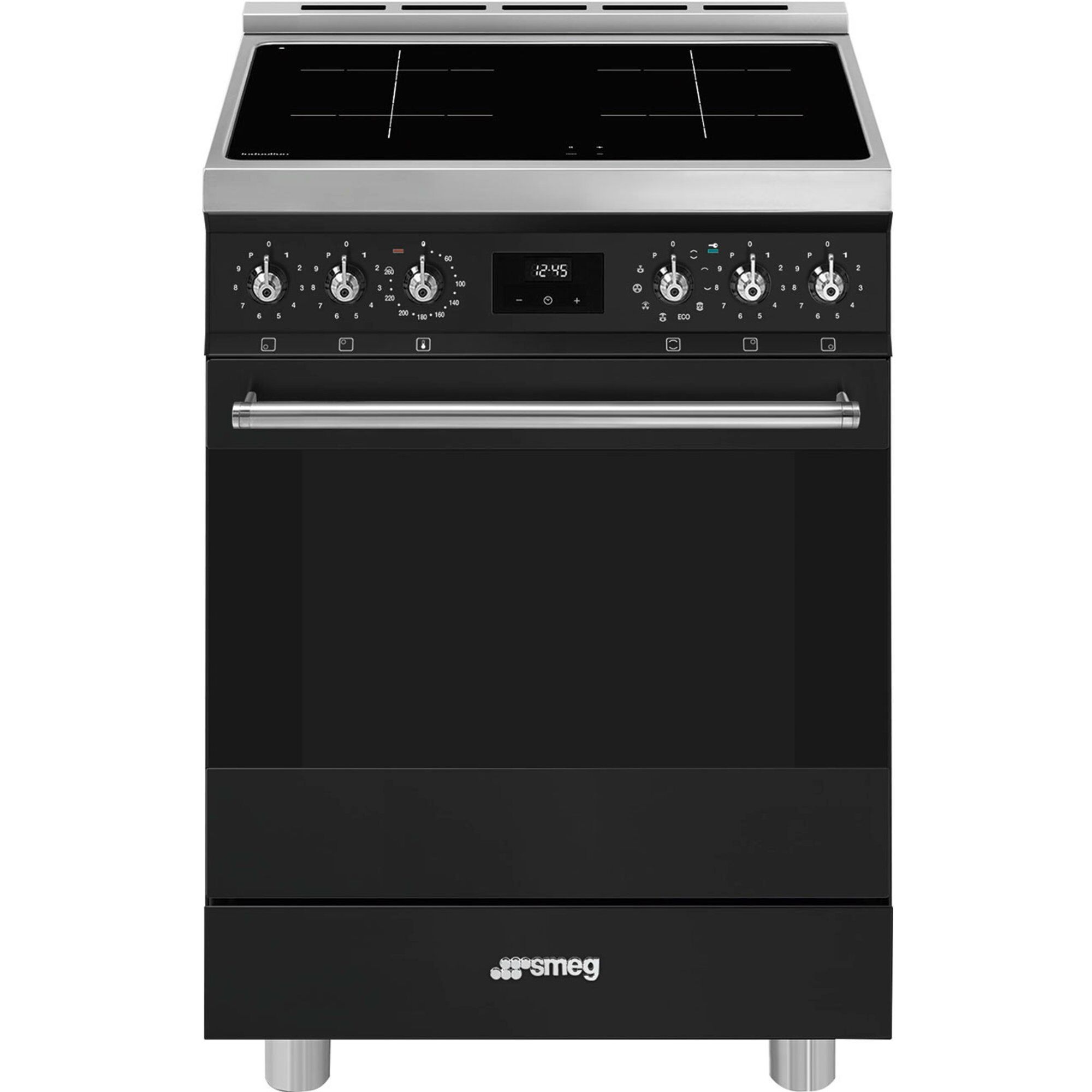 Smeg Induktionskomfur C6IPMBM2 – Elegant Mat Sort Finish